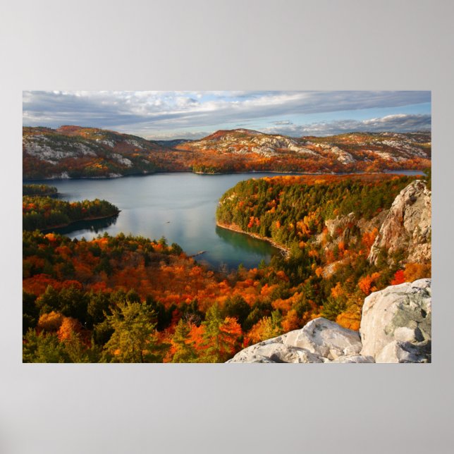 Poster Eau | Parc provincial Killarney Canada (Devant)