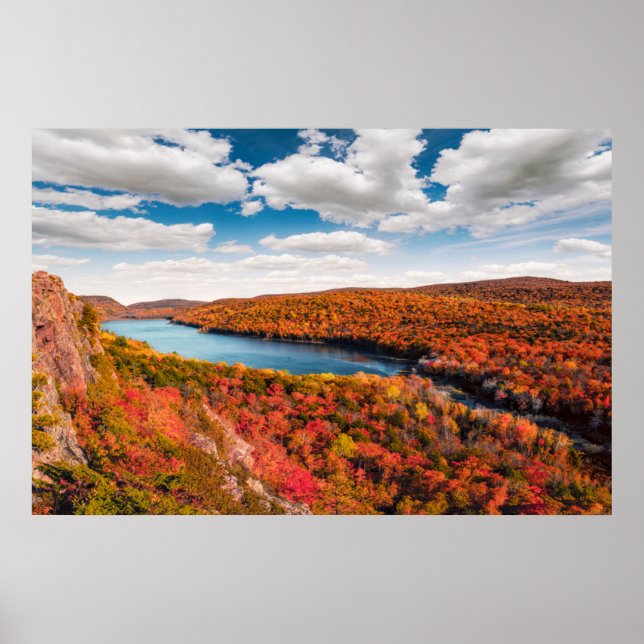 Poster Eau | Porcupine Mountains Michigan (Devant)