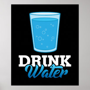 Poster Eau potable Économisez de l'eau
