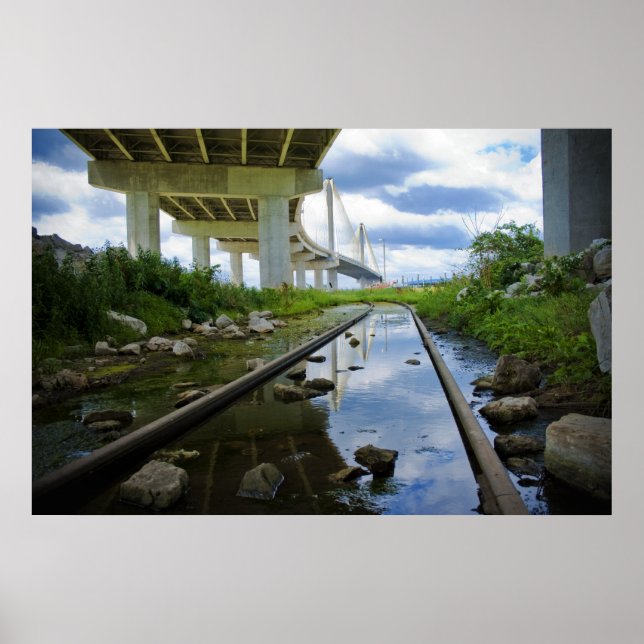 Poster Eau Sous Le Pont (Devant)