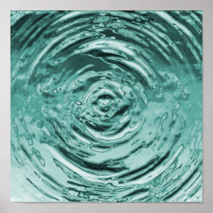 Poster Eau Turquoise