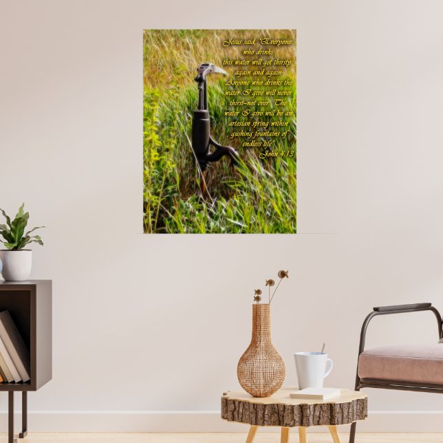 Poster Eau vive John 4 Inspiration (Salon 3)