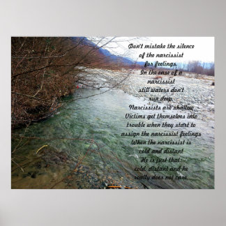 Poster Eaux peu profondes - Narcissiste