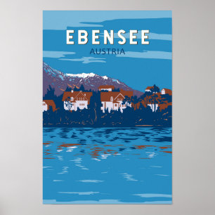 Poster Ebensee Autriche Voyage Art Vintage
