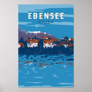 Poster Ebensee Autriche Voyage Art Vintage