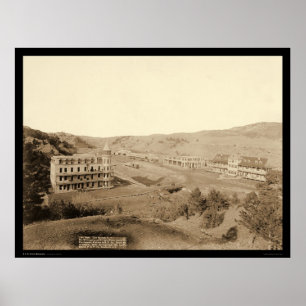 Poster Écart-type 1891 d'hôtels et de Minnekahta Hot