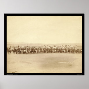 Poster Écart-type indien 1891 de capitaine Taylor et de