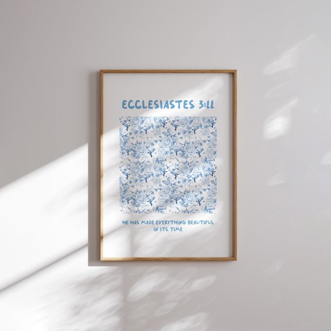 Poster Ecclésiaste 3:11 Il A Tout Fait Beau (Créateur téléchargé)