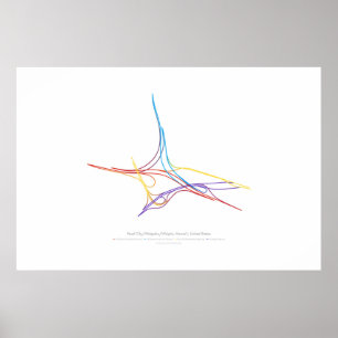 Poster Échange Choroegraphy : Ville HI, USA de perle