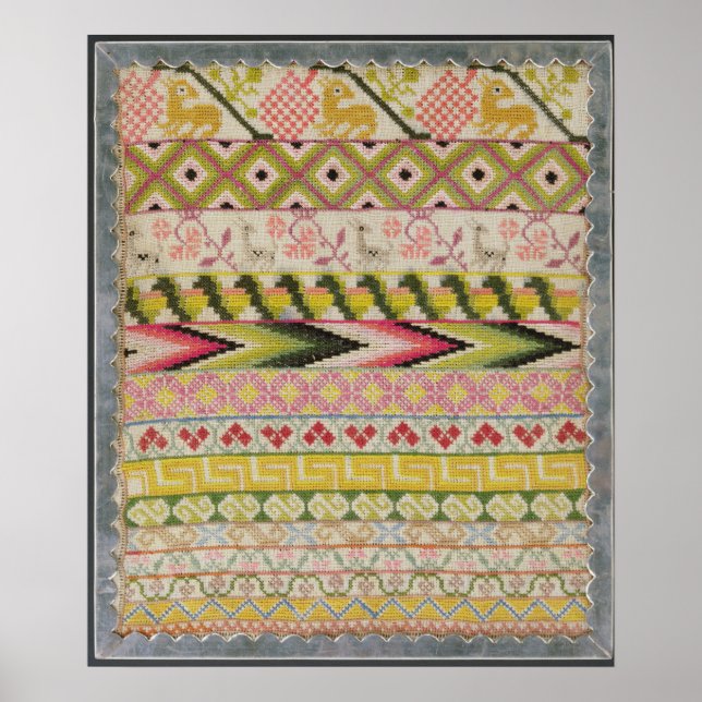 Poster Échantillon de broderie (Devant)