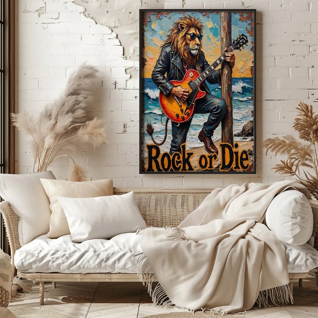 Poster Écharpe côtière : hymne de la vague du lion (Créateur téléchargé)