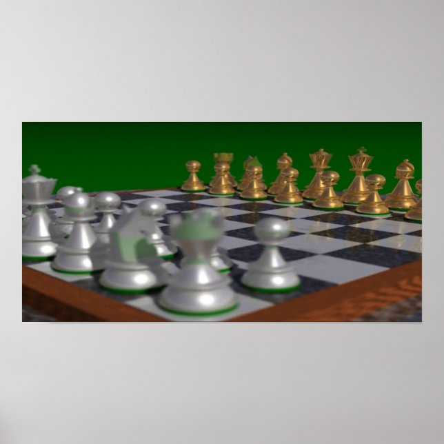 Poster échecs20001000 à 20x10 = 22x11 (Devant)