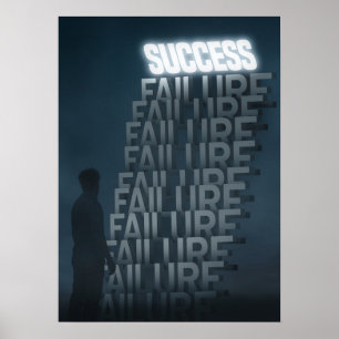 Poster Échecs de succès - Motivation intense