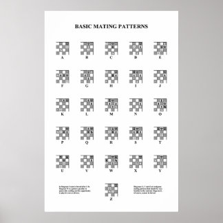 Poster Échecs - Motifs de base