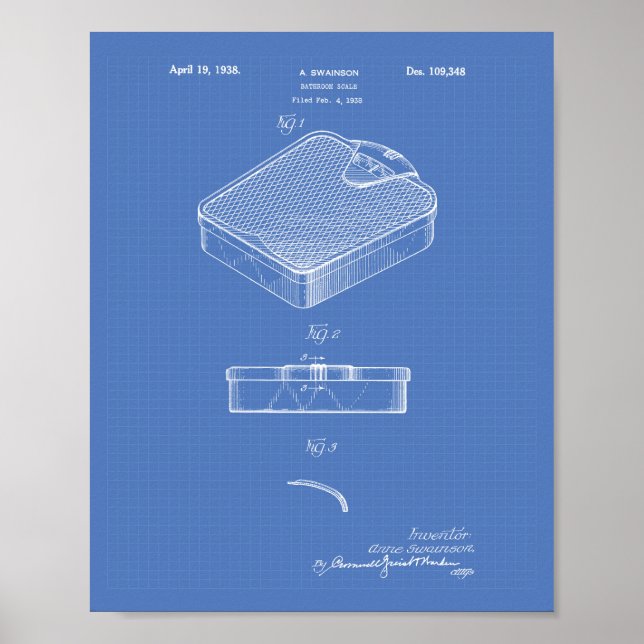 Poster Échelle de salle de bain 1938 Plan directeur de l' (Devant)
