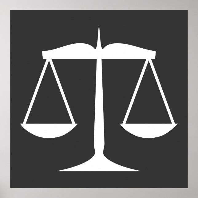 Poster Échelles de justice (Devant)