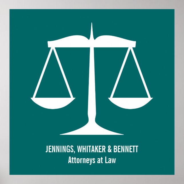 Poster Échelles de justice (Devant)