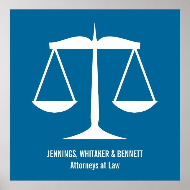 Poster Échelles de justice (Devant)