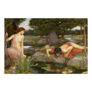 Poster Echo et Narcissus par John William Waterhouse