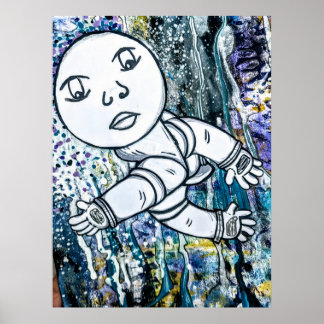 Poster Éclaboussure lunaire