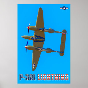 POSTER ÉCLAIRAGE P-38L