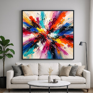 Poster Éclat de couleur Chroma - Art abstrait