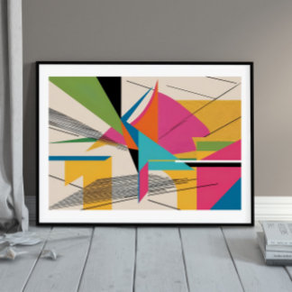 Poster Éclatement de l'énergie du kaléidoscope