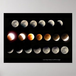 Poster Éclipse lunaire