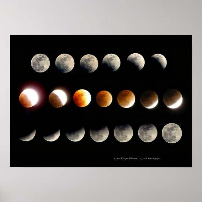 Poster Éclipse lunaire (Devant)