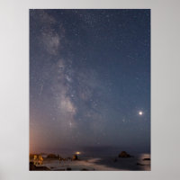 Éclipse lunaire & Voie lactée | Bandon Beach Orego