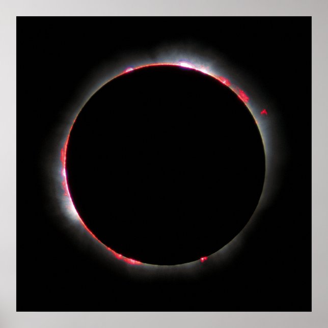 Poster Éclipse solaire (Devant)
