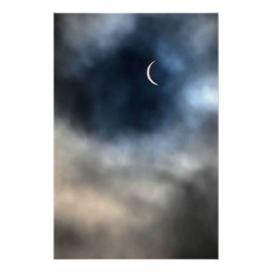 Poster Éclipse solaire 2024 astronomie spatiale moderne