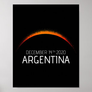 Poster éclipse solaire argentine 2020 éclipse solaire Arg