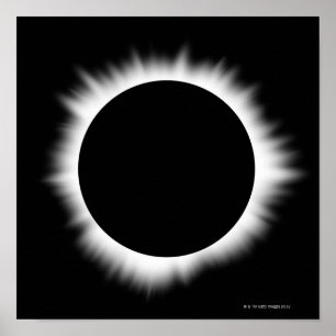 Poster Éclipse solaire avec couronne