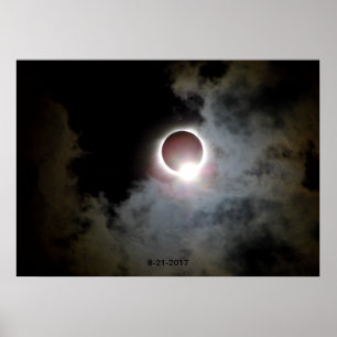 Poster Éclipse solaire le 21 août 2017
