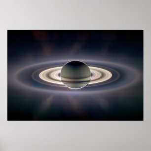 Poster Éclipse solaire Saturne