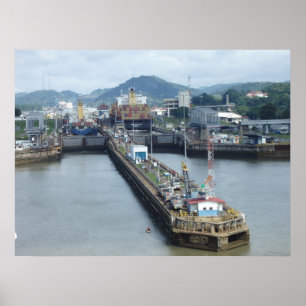 Poster Écluse du canal de Panama