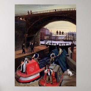 Poster Écluse du canal de Regent