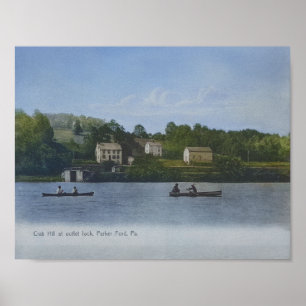 Poster Écluse du canal Schuylkill 57 Parker Ford PA