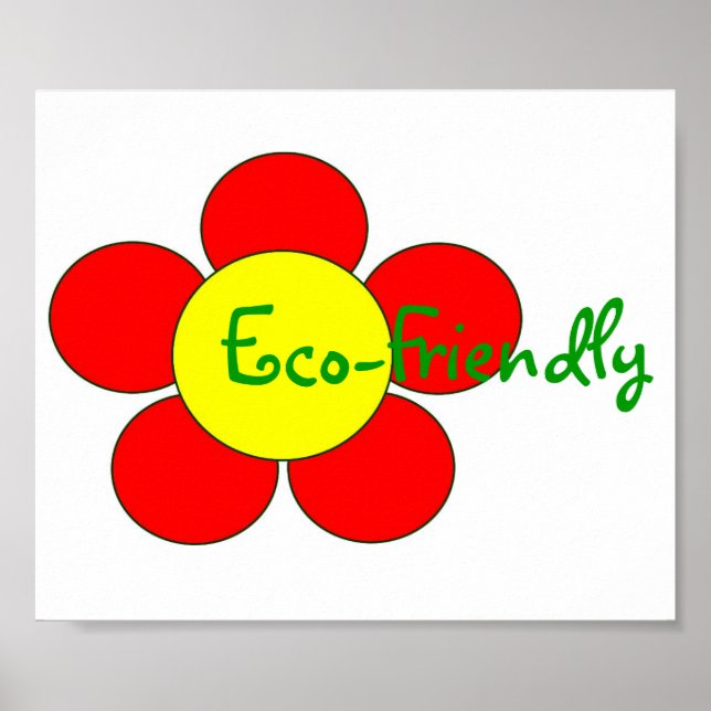 Poster "Eco-Friendly" - Personnalisable (Devant)