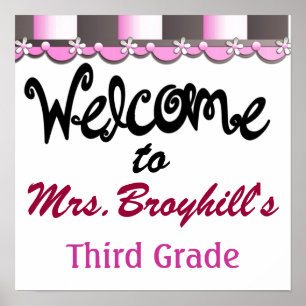 Poster École - Accueil de la classe de l'enseignant - SRF