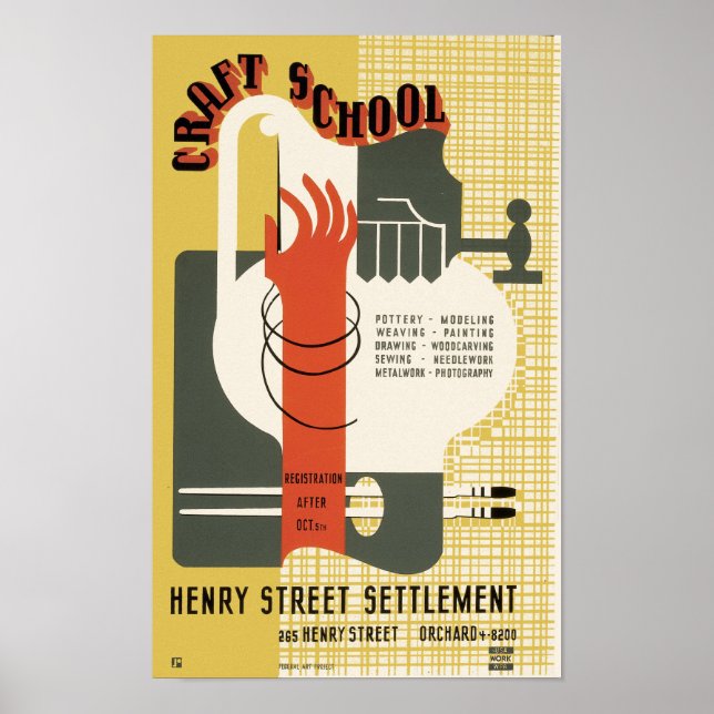 Poster École d'artisanat (Devant)