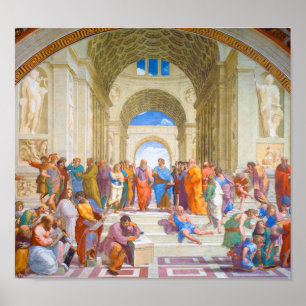 Poster École d'Athènes, Raphael, 1509-1510