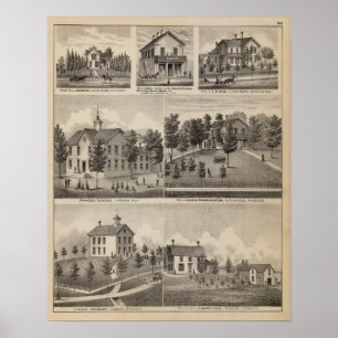 Poster École, Séminaire, Résidences, Minnesota