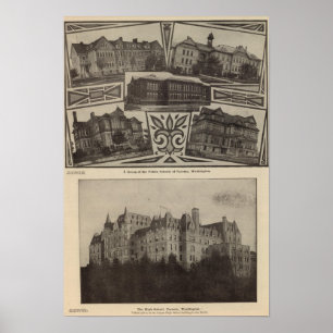 Poster Écoles, Tacoma, Laver