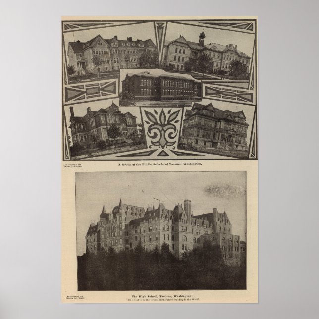 Poster Écoles, Tacoma, Laver (Devant)