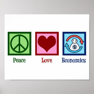 Poster Économie Amour Paix