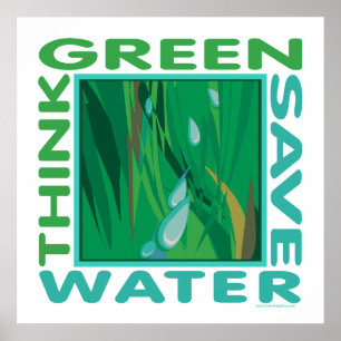 Poster Économisez de l'eau