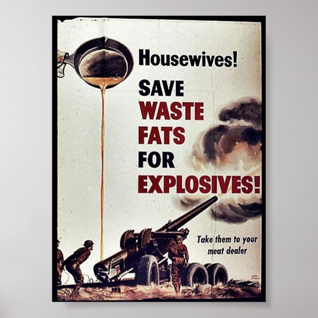 Poster Économisez Les Graisses De Déchets Pour Les Explos (Devant)