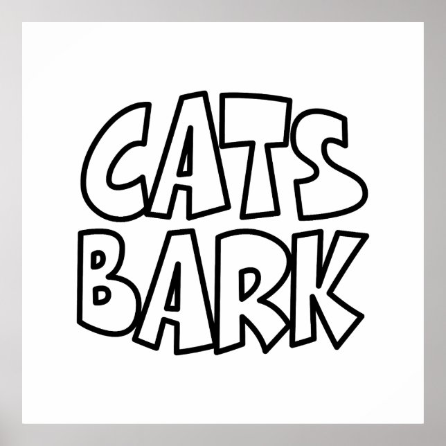 Poster Écorce de chats (Devant)